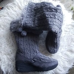 Steve Madden women's gray boots